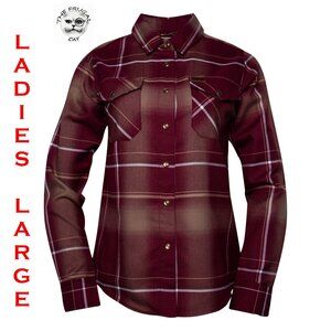 DIXXON FLANNEL - CABERNET Flannel Shirt - Women's Large